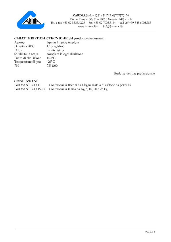 READY-TO-USE ANTIFREEZE FLUID